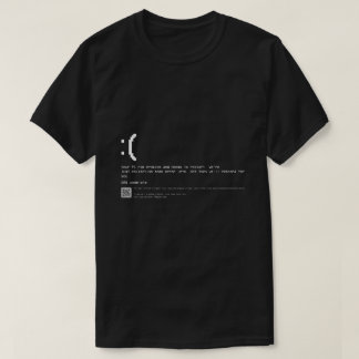 Camiseta Blue Screen Error Retro T-Shirt