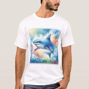 Camiseta Blue Shark 150624AREF109 - Watercolor