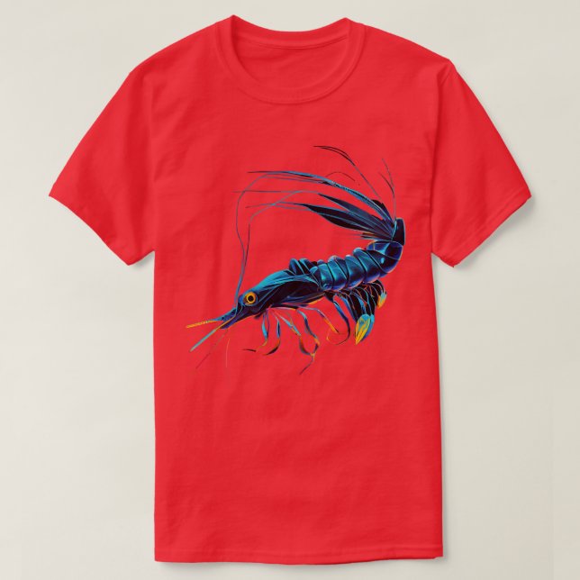 Camiseta Blue Shrimp TShirt (Diseño del anverso)