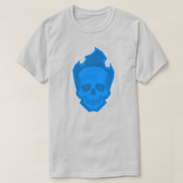Camiseta Blue Skull Graphic T-Shirt – Cool Minimal Skull De