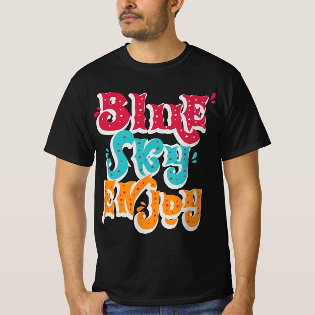 Camiseta Blue Sky (Anverso)