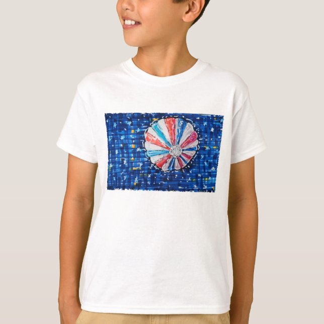 Camiseta Blue Sky Hot Air Balloon (Anverso)