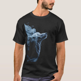 Camiseta Blue Smoke Wolf T-Shirt | Gráfica de Lobo
