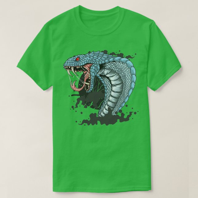 CAMISETA BLUE SNAKE (Diseño del anverso)