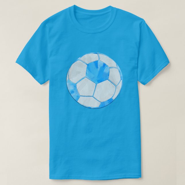 Camiseta Blue Soccer Ball (Diseño del anverso)