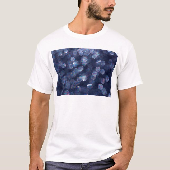 Camiseta Blue Sparkle Bokeh Lights (Anverso)