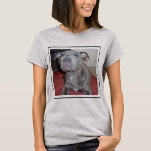 Camiseta Blue Staffordshire Bull Terrier Puppy,