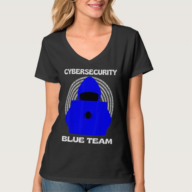 Camiseta Blue Team Cybersecurity Hacking Ethical Hacker Cyb (Anverso)