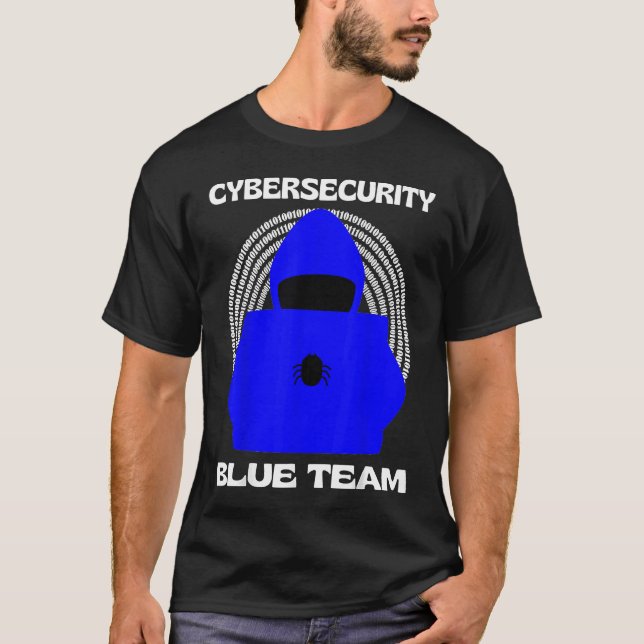Camiseta Blue Team Cybersecurity Hacking Ethical Hacker Cyb (Anverso)