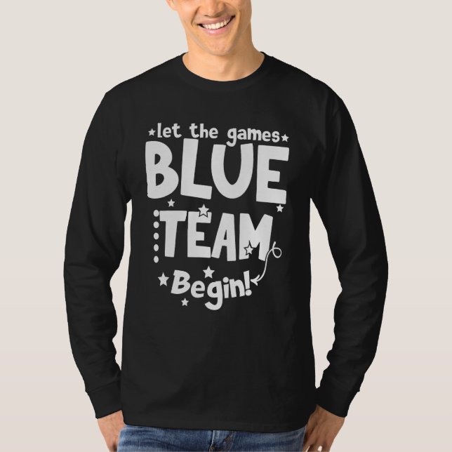 Camiseta Blue Team Let The Games Begin Field Trip Day (Anverso)