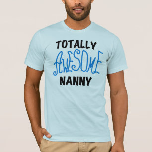 Camiseta Blue Totally Awesome Nanny T-shirts and Gifts
