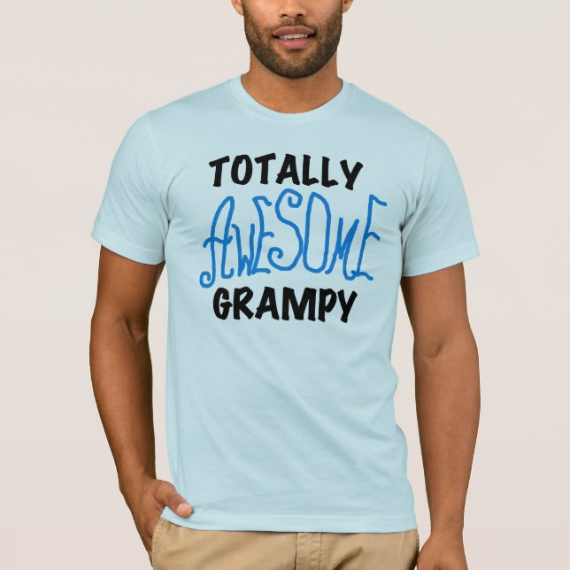 Camiseta Blue Totalmente Awesome Grampy Tshirts y regalos (Anverso)