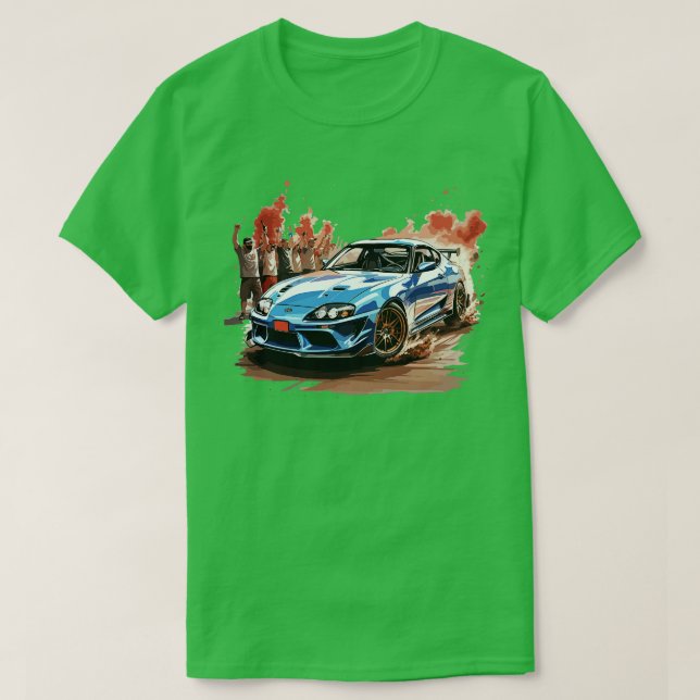 Camiseta Blue Toyota Supra Mk4 (Diseño del anverso)