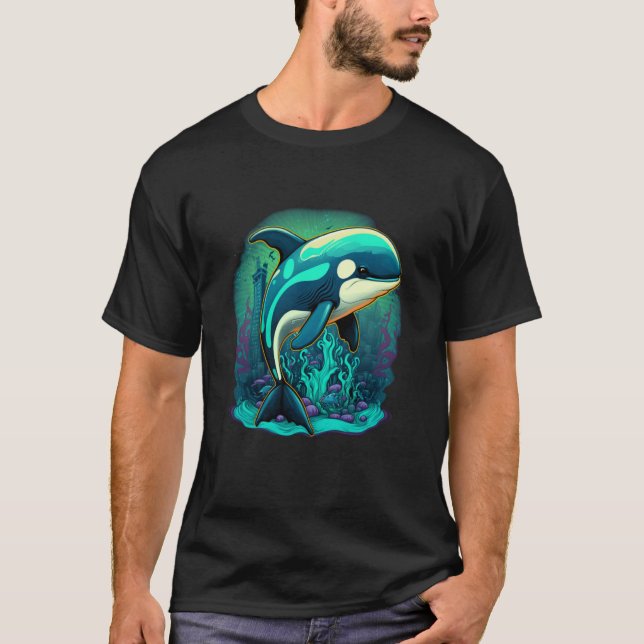 Camiseta Blue Whale Ocean Scene Show Your Support for Conse (Anverso)