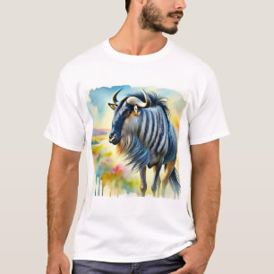 Camiseta Blue Wildebeest 230824AREF141 - Watercolor
