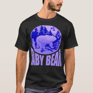 Camiseta Blue Woodland Baby Bear Camping Cub