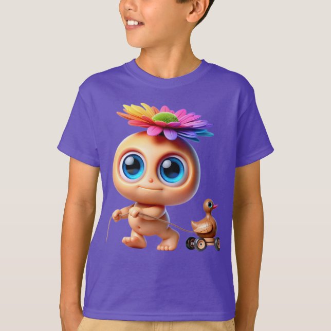 Camiseta Blueaisik con pato de madera (Anverso)