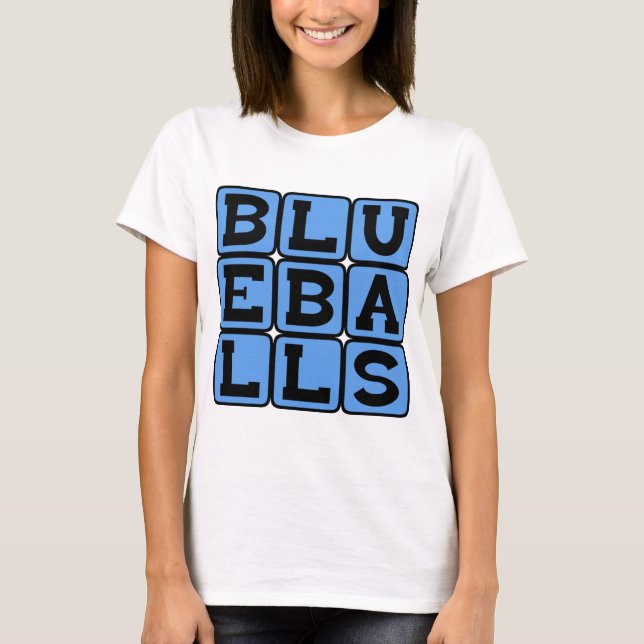 Camiseta Blueballs, Bolas azules (Anverso)