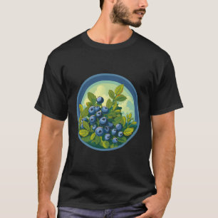 Camiseta Blueberries Fruit Blueberries Fruto Vegan Garden