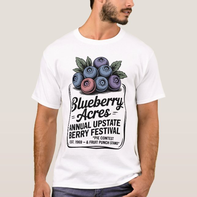 Camiseta Blueberry Acres (Anverso)