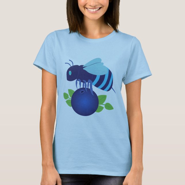 Camiseta Blueberry Bee (Anverso)