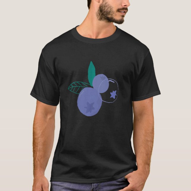 Camiseta Blueberry Funny Costume Long Sleeve (Anverso)