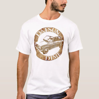 Camiseta BlueBird cinco de Datsun y moreno de la moneda de