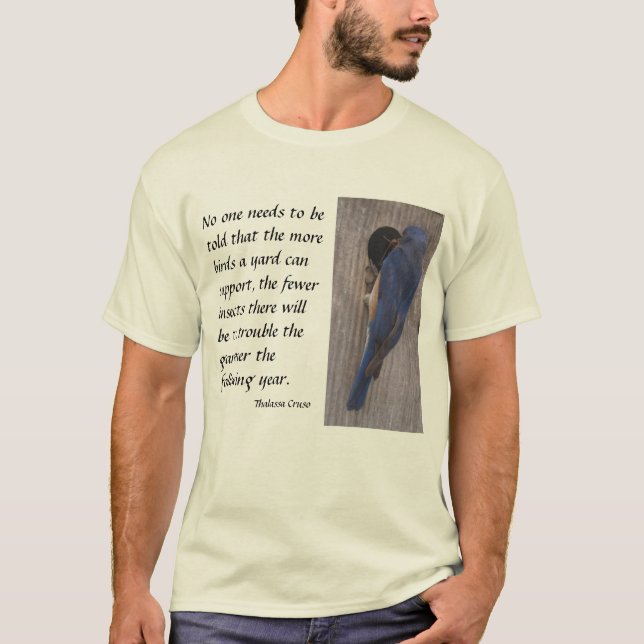 Camiseta Bluebird, el amigo del jardinero (Anverso)