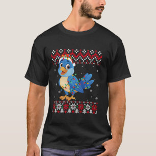 Camiseta Bluebird Santa Hat Hombres Mujeres Niños Navidades