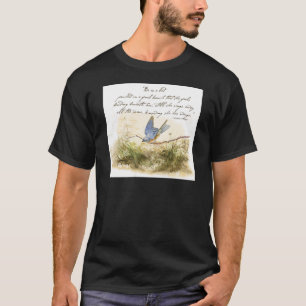 Camiseta Bluebird sobre el poema Inspirador de la rama Vict