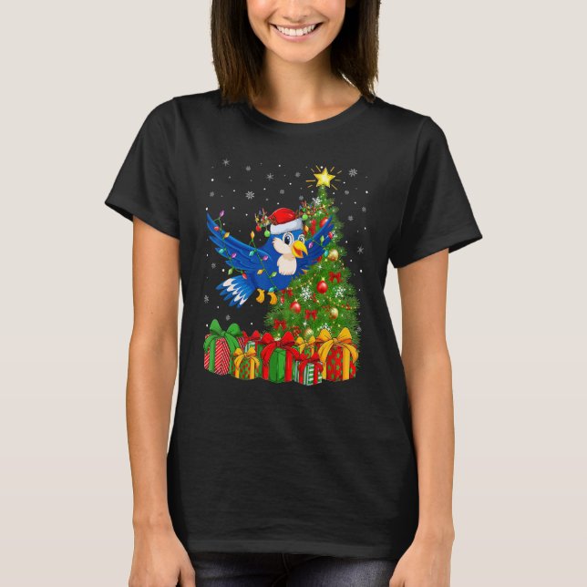 Camiseta Bluebird   Xmas Holiday Santa Bluebird Christmas T (Anverso)