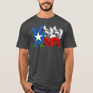 Camiseta Bluebonnet Texas Flag TShirt