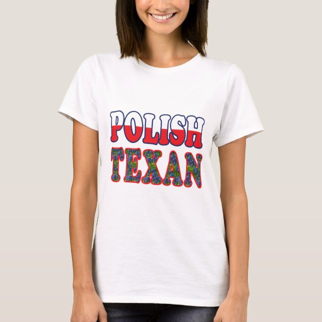 Camiseta Bluebonnets de texana polaca (Anverso)