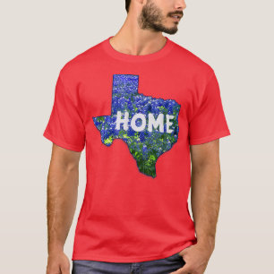 Camiseta Bluebonnets Teas State Flower HOME Teas