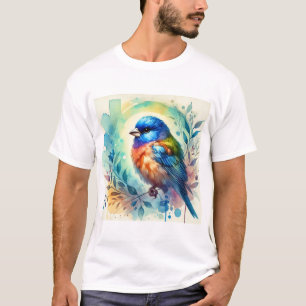 Camiseta Bluefaced Parrotfinch 210624AREF132 - Watercolor