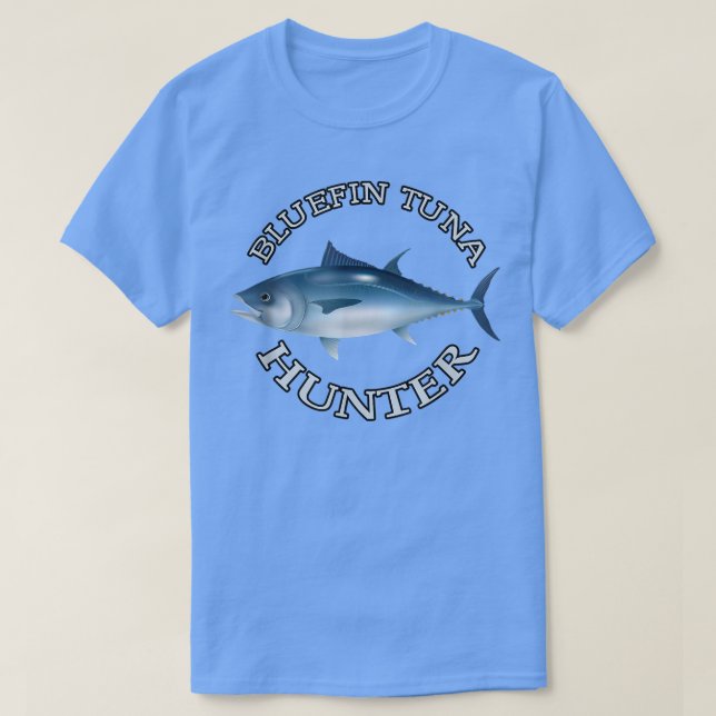 Camiseta Bluefin Tuna Hunter, Saltwater Fishing T 223  (Diseño del anverso)