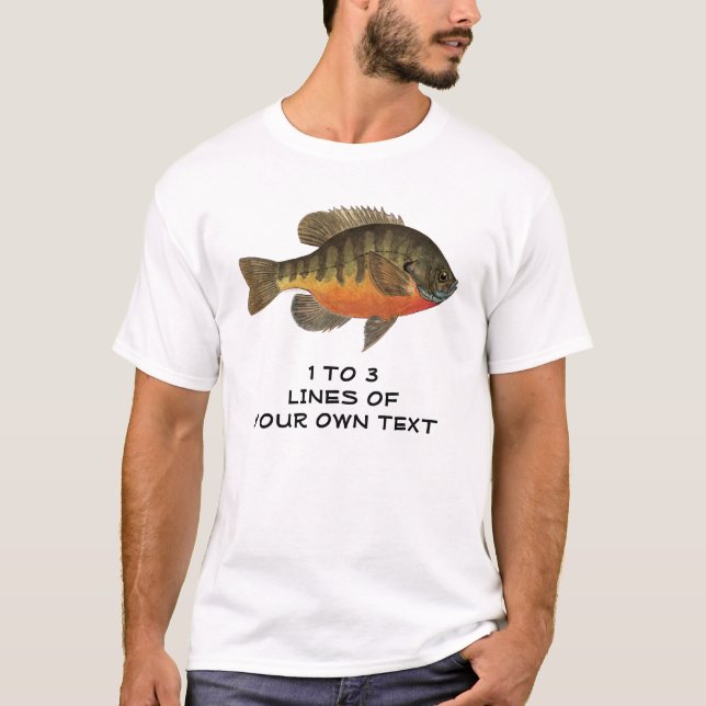 Camiseta Bluegill personalizada, Bream (Anverso)