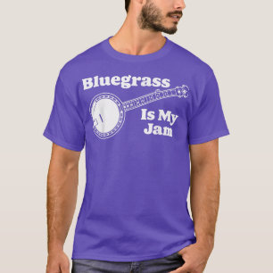 Camiseta ¡Bluegrass es mi mermelada! Funny Banjo Music Vint