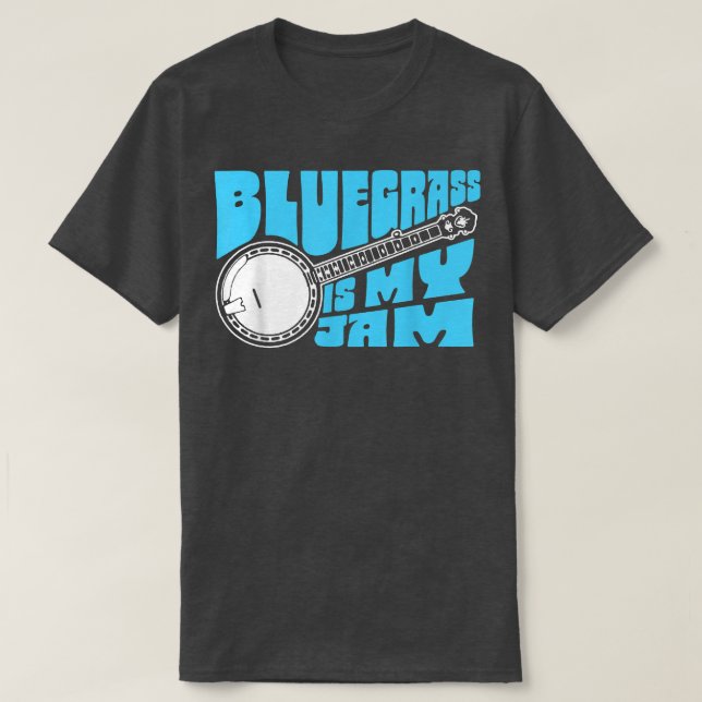 Camiseta ¡Bluegrass es mi mermelada! Funny Banjo Music Vint (Diseño del anverso)
