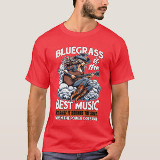 Camiseta Bluegrass Ishe Mejor música ama al chico de la mús