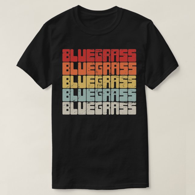 Camiseta Bluegrass Music Bluegrass Band Retro Vintage (Diseño del anverso)