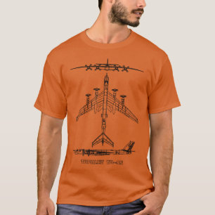 Camiseta Bluepr del avión ruso de bombarderos estratégicos