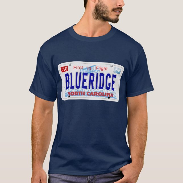 Camiseta BLUERIDGE - Placa del NC (Anverso)