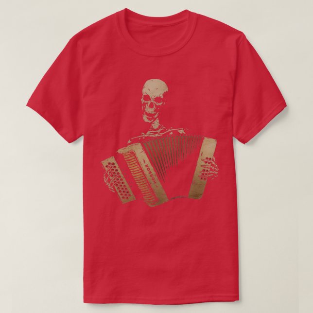 Camiseta Blues de acordeón de piano (Diseño del anverso)