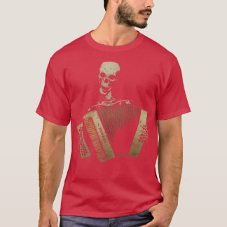 Camiseta Blues de acordeón de piano
