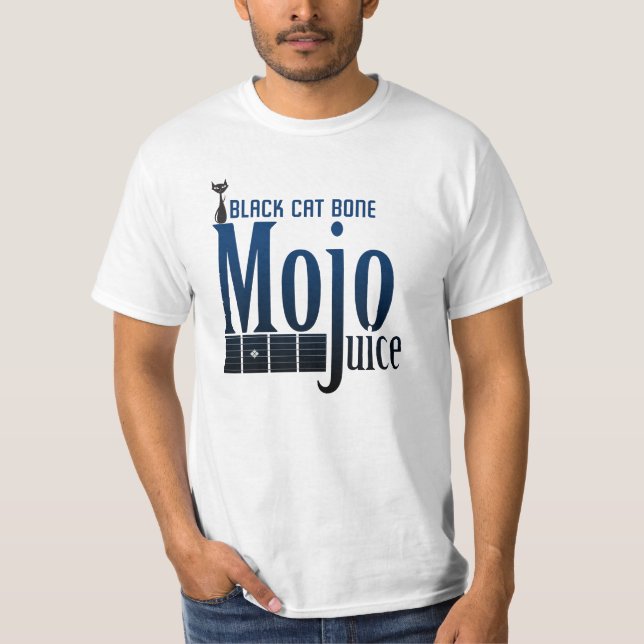 Camiseta Blues de jugo de mojo de gato negro (Anverso)