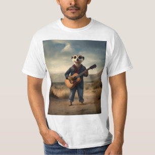 Camiseta Blues del Desierto: Un mermelada de guitarra denim