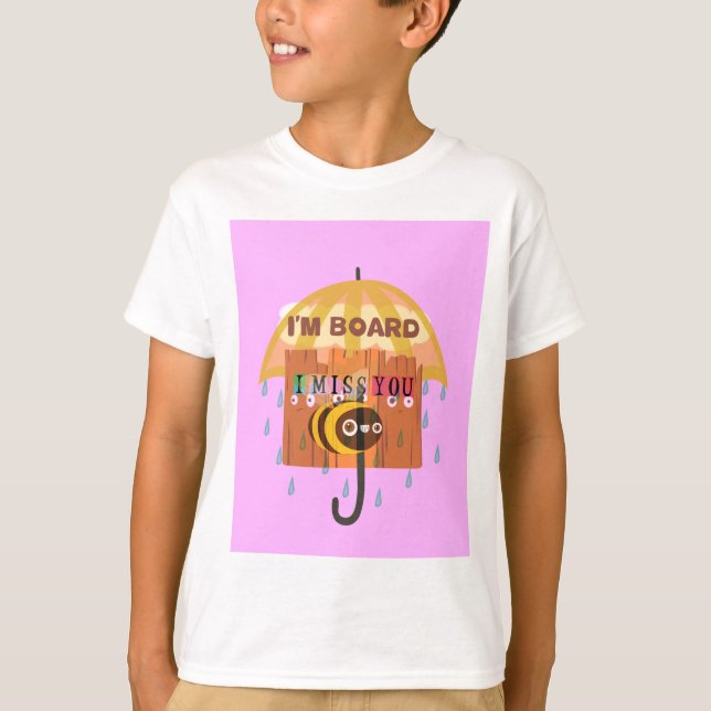 Camiseta Blues del Día de la Lluvia: Te echo de menos estoy (Anverso)