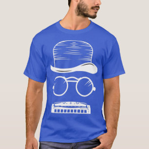 Camiseta Blues del Instrumento de Música Gorra Armónica