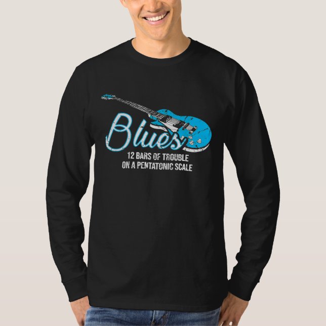 Camiseta Blues Music Band Harmonica Teacher (Anverso)
